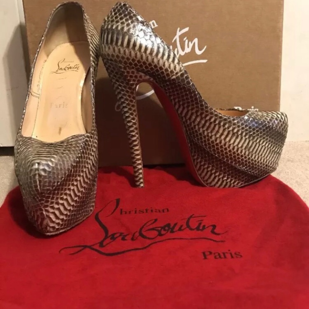Christian Louboutin Daffodile Python Shoes 36.5 - image 1
